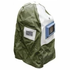 Varan Motors - NESBM-02 Masque Cagoule De Sablage Avec Casque De Chantier Intégré Pour Sableuse - Blanc -Promos Protection des yeux : lunettes et masque Magasin 1506118 3