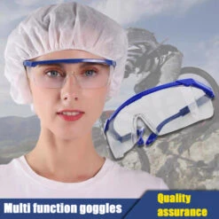ASUPERMALL Verres De Protection Fermes De Securite, Anti-Buee Anti-Sable Resistant A La Poussiere -Promos Protection des yeux : lunettes et masque Magasin 18196589 3