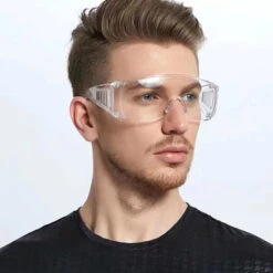 ASUPERMALL Verres De Protection Fermes De Securite, Anti-Buee Anti-Sable Resistant A La Poussiere -Promos Protection des yeux : lunettes et masque Magasin 18196592 4