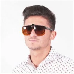 Clip Lunettes De Soleil - VitaEasy - Marron -Promos Protection des yeux : lunettes et masque Magasin 23942507 3