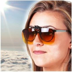 Clip Lunettes De Soleil - VitaEasy - Marron -Promos Protection des yeux : lunettes et masque Magasin 23942507 4