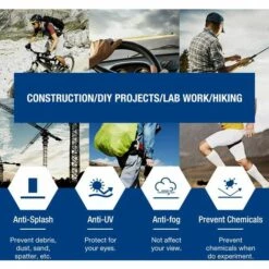 BARES Lunette De Protection Pour La Vie Quotidienne Et Le Travail, Avec Lunettes De Protection UV Anti-buée -Promos Protection des yeux : lunettes et masque Magasin 25271166 4