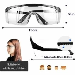 BARES Lunette De Protection Pour La Vie Quotidienne Et Le Travail, Avec Lunettes De Protection UV Anti-buée -Promos Protection des yeux : lunettes et masque Magasin 25271166 5