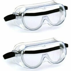BARES 2 PC Lunettes De Sécurité Lunettes De Sécurité HD Clear Anti-buée Lunettes De Sécurité Anti-buée Anti-spike Lunettes De Protection Des Yeux Lunettes à Vue Intégrale Pour Les Chantiers Ateliers Lumière Anti-poussière