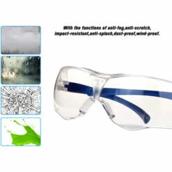 3M - Lunettes 3M / 10434, Sable, Poussiere Et Brouillard, Lentille Transparente 1 Paire / Sac -Promos Protection des yeux : lunettes et masque Magasin 26978937 5