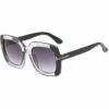 ASUPERMALL Lunettes De Soleil Carrees Bicolores En Forme De T Style 5 (Monture Transparente Noire)