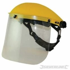 SILVERLINE Casque De Protection à Visière En Polycarbonate, Relevable, Relevable