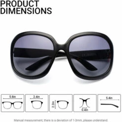 ASUPERMALL Lunettes Surdimensionnee Pour Les Femmes Avec Une Forte Protection Light Classic Vintage Grand Cadre Mesdames Shades Mode Retro Exterieur Conduite Lunettes 3113 Exterieur, Noir Rouge -Promos Protection des yeux : lunettes et masque Magasin 29053956 3