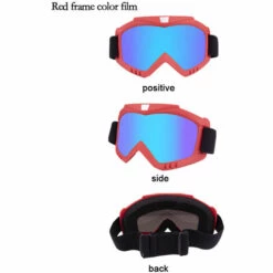 ASUPERMALL Pare-Brise Exterieur De Casque De Moto, Lunettes Reglables, Film De Couleur De Cadre Rouge, Style 9 -Promos Protection des yeux : lunettes et masque Magasin 29537276 5