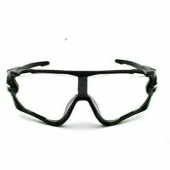 THSINDE Lunettes De Cyclisme Lunettes De Soleil Polarisées Verres Interchangeables Lunettes De Sport UV400 Pour Les Activités De Plein Air Courir Faire Du Vélo Cadre Noir Blanc.