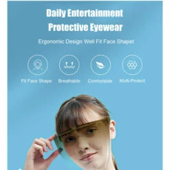 ASUPERMALL Kkmoon Lunettes De Securite Anti-Buee Lunettes De Soleil Lunettes De Protection Avec Ecran Facial Complet Lunettes De Securite Teintees Lunettes De Protection, Violet -Promos Protection des yeux : lunettes et masque Magasin 32952969 5