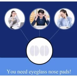 BEARSU 10 Paires 1mm Plaquettes De Nez En Silicone Antidérapant Coussinets De Nez Adhésif Plaquettes De Lunettes De Coussin Gonflable En Forme De D Accessoires Pour Lunettes De Soleil - Transparent -Promos Protection des yeux : lunettes et masque Magasin 33392591 4