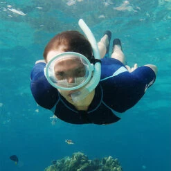 ASUPERMALL Masque De Plongee Sous-Marine Grand Angle 180 °, Verres Etanches Et Anti-Buee A Grande Monture, Noir -Promos Protection des yeux : lunettes et masque Magasin 33454200 5