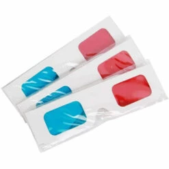 ASUPERMALL Lunettes En Carton 3D Rouge Et Cyan Anaglyphe Blanc Lunettes De Carte Pour La Visualisation, 50Pcs - 50Pcs -Promos Protection des yeux : lunettes et masque Magasin 33454316 4