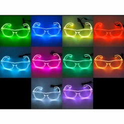 HAPPYSHOPPING Lunettes LED Ray-Ban Monochrome, Livrees Sans Piles, Vert Clair - Vert Clair -Promos Protection des yeux : lunettes et masque Magasin 33598271 5