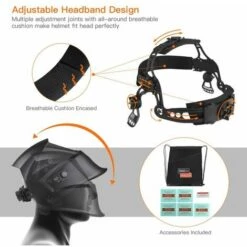TACKLIFE Masque Soudage Automatique, Masque Soudure Classe Optique 1/1/1/1 Avec 4 Capteurs, Gamme D'Ombre Complète 4/4-8/9-13, Modes TIG MIG MAG Etc, 6 Lentilles De Remplacement PAH04D -Promos Protection des yeux : lunettes et masque Magasin 33981979 5