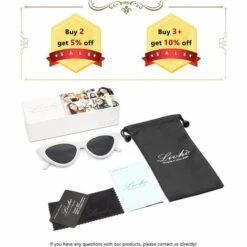 BEARSU Lunettes De Soleil Rétro Vintage Avec œil De Chat étroit Pour Femmes -Promos Protection des yeux : lunettes et masque Magasin 33986676 5