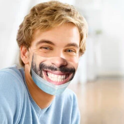 ASUPERMALL Fournitures De Fete D'Halloween Pour Hommes / Femmes Adultes Motif 3D Interessant Lavable Reutilisable Respirant Anti-Poussiere Bouclier Facial, 2 - 2 -Promos Protection des yeux : lunettes et masque Magasin 34143146 4