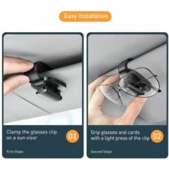Baseus Support De Lunettes De Soleil Pour Lunettes Clip De Rangement Pour Organisateur Automatique, Noir -Promos Protection des yeux : lunettes et masque Magasin 35185165 4
