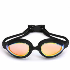 DONTODENT Lunettes De Natation, Lunettes De Piscine Aucune Fuite Protection UV Antibuée Longueur Réglable Pour Hommes Femmes Adultes,noir