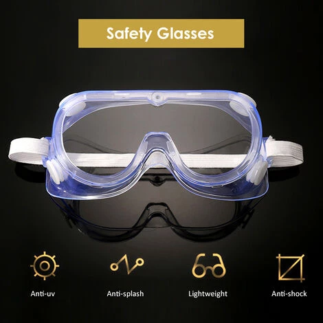 HAPPYSHOPPING Lunettes De Securite Lunettes De Protection Transparentes Lunettes Anti-UV Anti-eclaboussures Protection Des Yeux, Modele: Transparent 435 1 HAPPYSHOPPING Lunettes De Securite Lunettes De Protection Transparentes Lunettes Anti-UV Anti-eclaboussures Protection Des Yeux, Modele: Transparent 435
