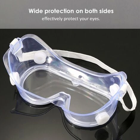 HAPPYSHOPPING Lunettes De Securite Lunettes De Protection Transparentes Lunettes Anti-UV Anti-eclaboussures Protection Des Yeux, Modele: Transparent 435 5 HAPPYSHOPPING Lunettes De Securite Lunettes De Protection Transparentes Lunettes Anti-UV Anti-eclaboussures Protection Des Yeux, Modele: Transparent 435 – Image 5