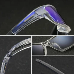 Dubery Lunettes De Soleil De Cyclisme Polarisees Lunettes De Soleil Retro Aveugles Pour Hommes Nuances De Miroir De Luxe, Couleur: No2 -Promos Protection des yeux : lunettes et masque Magasin 36848918 3