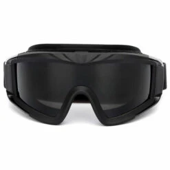 ASUPERMALL Lunettes Tactiques Militaires Airsoft Lunettes De Tir Lunettes De Guerre Coupe-Vent Pour Moto, Noir -Promos Protection des yeux : lunettes et masque Magasin 36850100 4