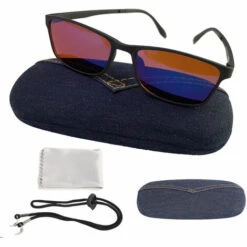 DONTODENT Lunettes Daltoniennes, Verres Correcteurs Daltoniens Pour La Cécité Rouge-Verte (Lunettes Daltoniennes), Trouble De La Vision Des Couleurs, Faiblesse Des Couleurs,Full Frame