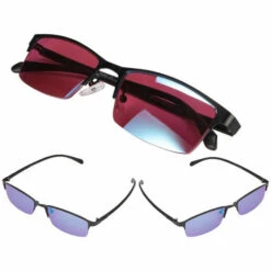 DONTODENT Lunettes De Daltonisme, Amélioration De La Résolution Des Couleurs Cadre De Daltonisme, élégant Et Léger Avec Boîte De Rangement Lunettes Correctrices Pour Hommes Et Femmes -Promos Protection des yeux : lunettes et masque Magasin 36984532 3