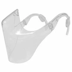 ASUPERMALL Bouclier Facial Protecteur Facial Reglable Demi-Protection Faciale Bouclier De Protection En Plastique Pour Le Quotidien Et Les Voyages, Transparent