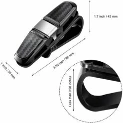 DONTODENT Porte-lunettes De Voiture, Pince Lunette Voiture,lot De 2, Lunettes De Soleil De Voiture Avec Pince à Carte, Porte-lunettes à Double Extrémité -Promos Protection des yeux : lunettes et masque Magasin 38373989 4