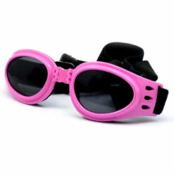 ASUPERMALL Lunettes De Protection Pour Chiens Pliables Protection Des Yeux Lunettes De Soleil Impermeables Pour Animaux De Compagnie Convient Aux Chiens De Taille Moyenne, Rose - Rose
