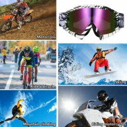 AUDEW Lunette De Ski Masque De Snowboard Pour Homme & Femme Anti-Buée, Coupe-Vent, Lunettes De Protection -Promos Protection des yeux : lunettes et masque Magasin 39075664 5