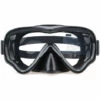 AIDUCHO Masque De Plongée, Lunettes De Plongée En Apnée Anti-buée Anti-fuite, Masque De Plongée En Verre Trempé Pour Adultes Et Jeunes - Noir Pur