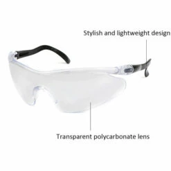 HAPPYSHOPPING Lunettes De Securite Multifonctionnelles Lunettes De Protection Verres En Polycarbonate - Empechent Les Eclaboussures De Salive Anti-buee Lunettes De Protection Anti-sable Pour Les Sports De Plein Air Cyclisme Escalade En Montagne Lieu De Travail Quotidie -Promos Protection des yeux : lunettes et masque Magasin 39290102 5
