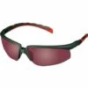 3M 3M S2024AS-RED Lunettes De Protection Avec Verres Réfléchissants, Avec Protection Anti-rayures Rouge, Gris DIN EN 16