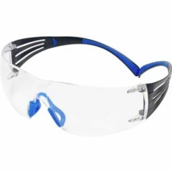 3M 3M SF401SGAF-BLU Surlunettes Avec Protection Anti-buée Bleu, Gris DIN EN 166, DIN EN 170, DIN EN 172