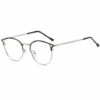 ASUPERMALL Lunettes De Blocage De La Lumière Bleue Lunettes De Soleil Photochromiques Lunettes De Jeu Pour Ordinateur Classique Demi-Monture Cat-Ear Sunlight Filtre Lentille Anti-Fatigue Oculaire Pour Hommes Femmes, Argent - Argent