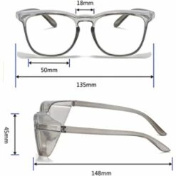 Lunettes De Sécurité : Lunettes De Protection Anti-buée Et Coupe-vent Avec écrans Latéraux, Triomphe ，dessus Lunettes De Travail Ou Personnelles. -Promos Protection des yeux : lunettes et masque Magasin 43349191 2
