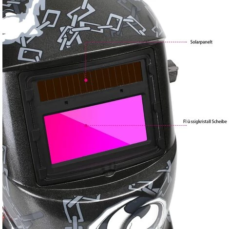 FEMOR Masque De Soudage Electrique De Lumière Variable Automatique Energie Solaire Grand Champ De Vision-Applications MIG/MAG/TIG/Rectification/Soudage à L'arc/Découpage Au Plasma-Certifié CE/RoHS Squelette 3 FEMOR Masque De Soudage Electrique De Lumière Variable Automatique Energie Solaire Grand Champ De Vision-Applications MIG/MAG/TIG/Rectification/Soudage à L'arc/Découpage Au Plasma-Certifié CE/RoHS Squelette – Image 3
