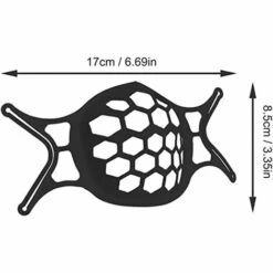 STARLIGHT Supports De Internes 3D En Silicone Pour Masque, Cadre Intérieur En Silicone, Support De Protection Pour Rouge à Lèvres RéUtilisable Et Lavable Translucide，（noir）[Pack 10 Unités] -Promos Protection des yeux : lunettes et masque Magasin 43854671 5