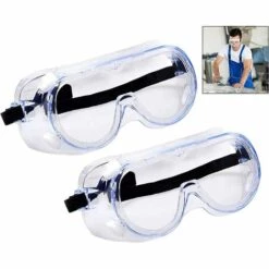 STARLIGHT Lunettes De Sécurité PVC, Lunettes De Protection Virus Lunettes Antibuée Et Anti-Rayures Pour Le Travail Et Le Sport, Hommes, Femmes
