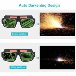 Lunettes De Soudure,Betterlife Masque Lunettes Solaires De Soudage à Assombrissement Automatique à énergie Solaire Lunettes Avec Cordes Réglables, Anti-buée Casque De Masque（1 Ensemble） -Promos Protection des yeux : lunettes et masque Magasin 45785276 4