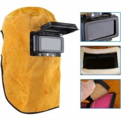 Betterlife Casque De Soudure De Protection Avec L'objectif De Filtre Assombrissant Automatique, Masque En Cuir Durable De Bonne Qualité（1 Pcs） -Promos Protection des yeux : lunettes et masque Magasin 45785277 3