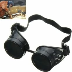 Casque De Soudage Professionnel,Betterlife Masque Soudage Steampunk Coupe Lunettes Soudure Coupe Soudeurs Lunettes De Sécurité Industrielle（1 Pcs）