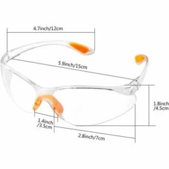 Lunette De Protection, Lot De 12 Lunette De Sécurité Avec Lentilles Transparentes Anti-Buée Lunette Protection Pour Jardin Laboratoire Cyclisme GrooFoo -Promos Protection des yeux : lunettes et masque Magasin 46302176 5