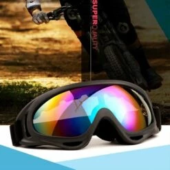 TINOR Lunettes De Ski Masques Snowboard Lunettes, Motoneige Moto Lunettes Ski Goggles Protection Lunettes Lens Anti-poussière, UV Protection, Lunettes De Moto Pour Enfants,Garçons Et Filles 2 Pièces (Couleur, Transparent) -Promos Protection des yeux : lunettes et masque Magasin 47185646 5