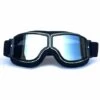 TINOR Lunettes De Moto Et Jet Lunettes De Protection Masques De Moto 18x8cm (Cadre Noir + Lentille De Ruban)