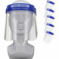 Visière De Protection Réglable Haute Transparence Protection Des Garçons Et D'adultes En Plastique Pet Écran Facial De Protection Anti-buée (5),Starlight